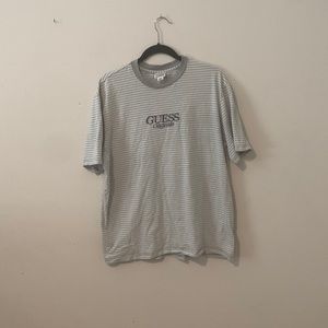Guess white and grey shirt